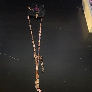 Chic Pink and Gold Necklace